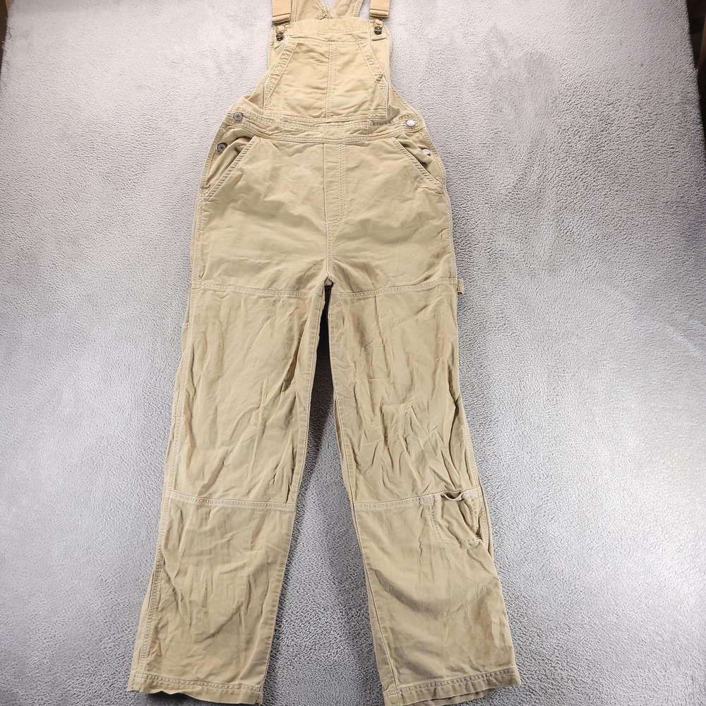 American Eagle Overalls Womens S Beige AE Supply Co Workwear Carpenter Utility